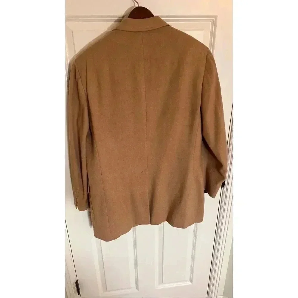 Vintage David Benjamin Men’s Medium Tan 100% Wool Camel Hair Sports Coat Blazer‎
